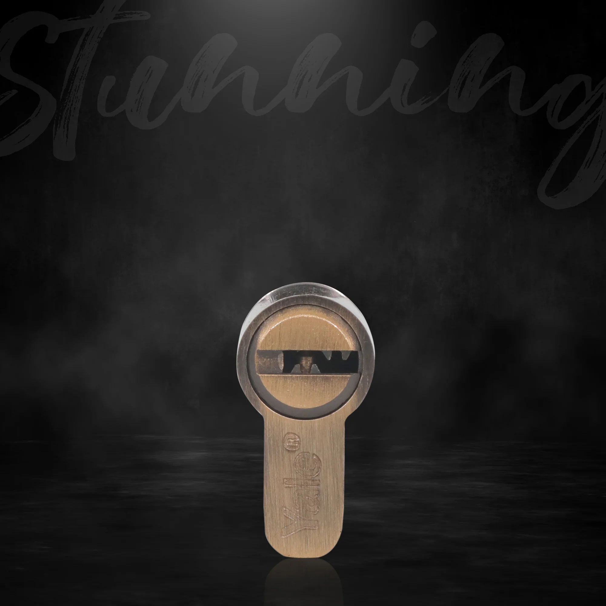 60 MM TT AB DK-S Cylinder with Inside Thumbturn,  AB,Dimpled Key - Image 5