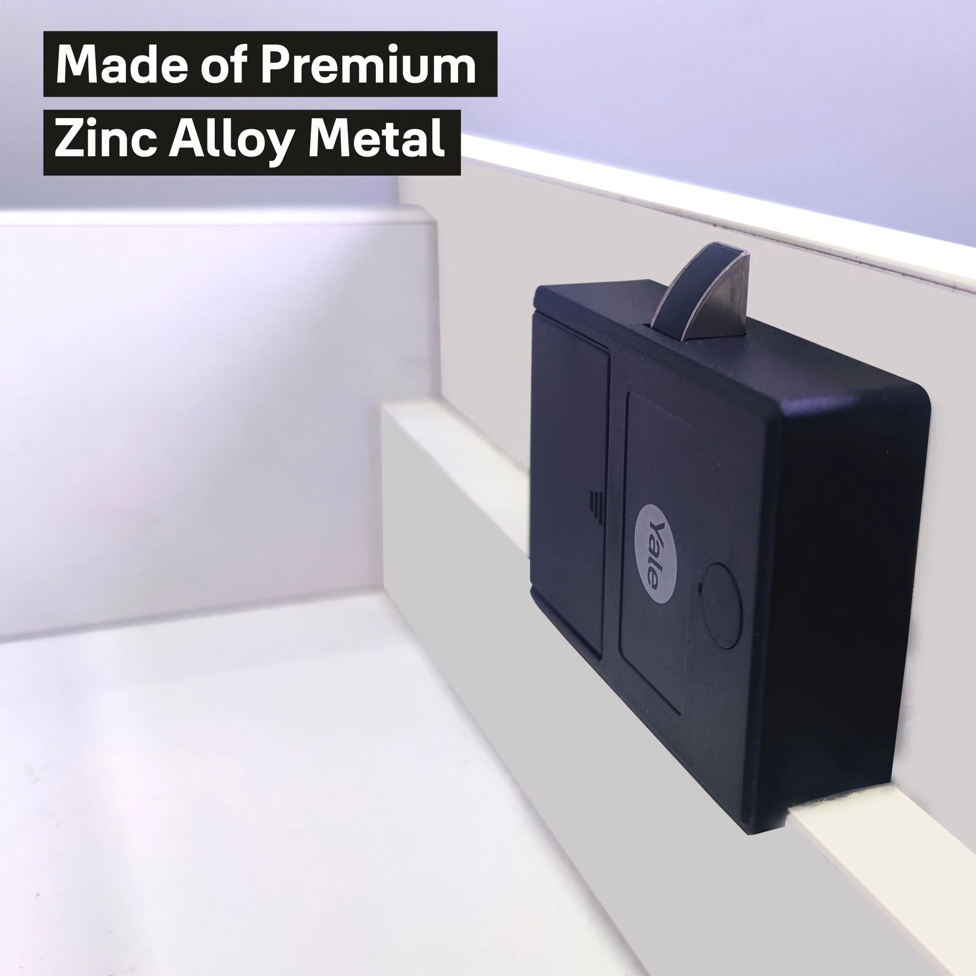 Biometric Smart Premium Furniture Lock - Black - Image 5