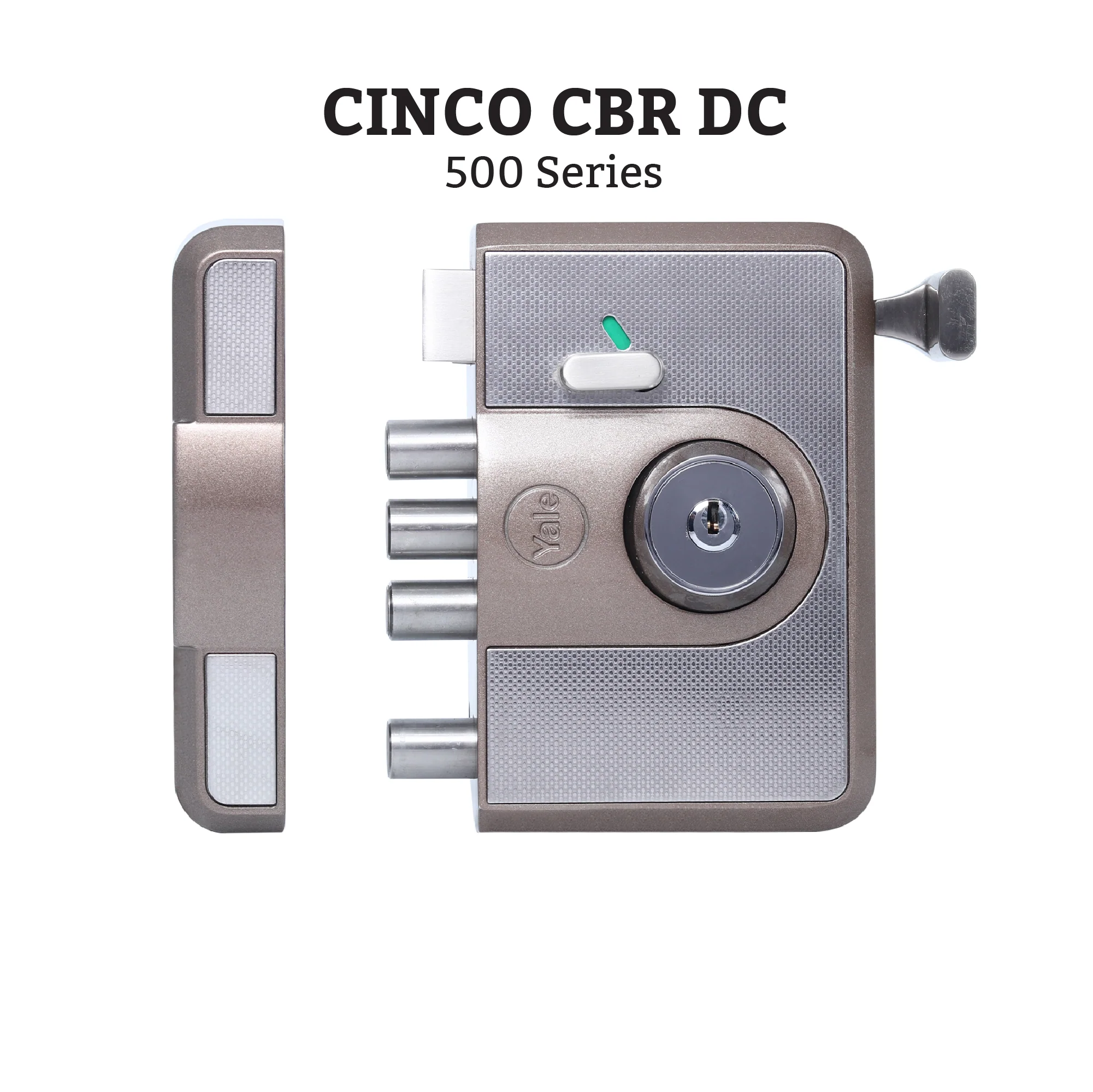 CBR-Cinco 500,Latch & DeadBolt Main Door Lock, Both Side Keys, Brown - Image 5