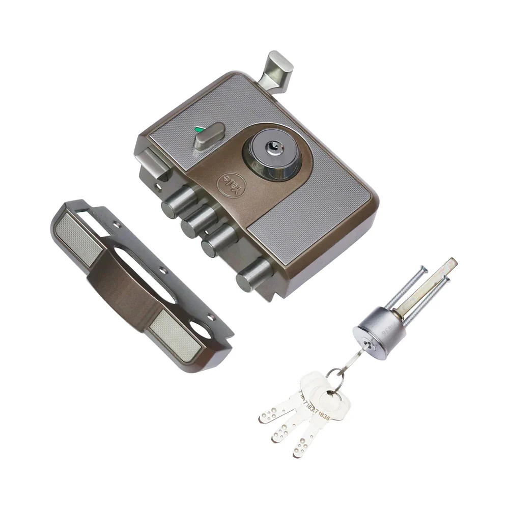 CBR-Cinco 500,Latch & DeadBolt Main Door Lock, Both Side Keys, Brown - Image 8
