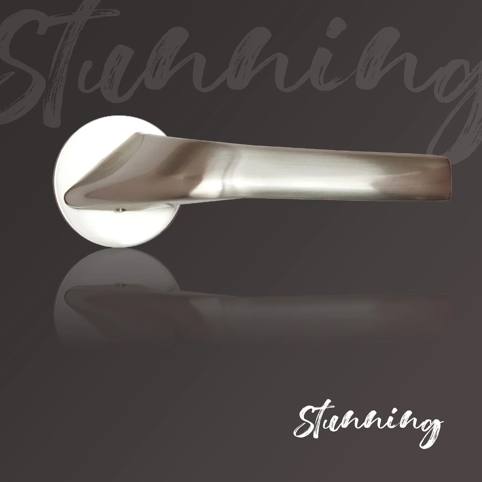 YPBL-802-SS Solid Brass Lever Handle, Satin Nickel - Image 4