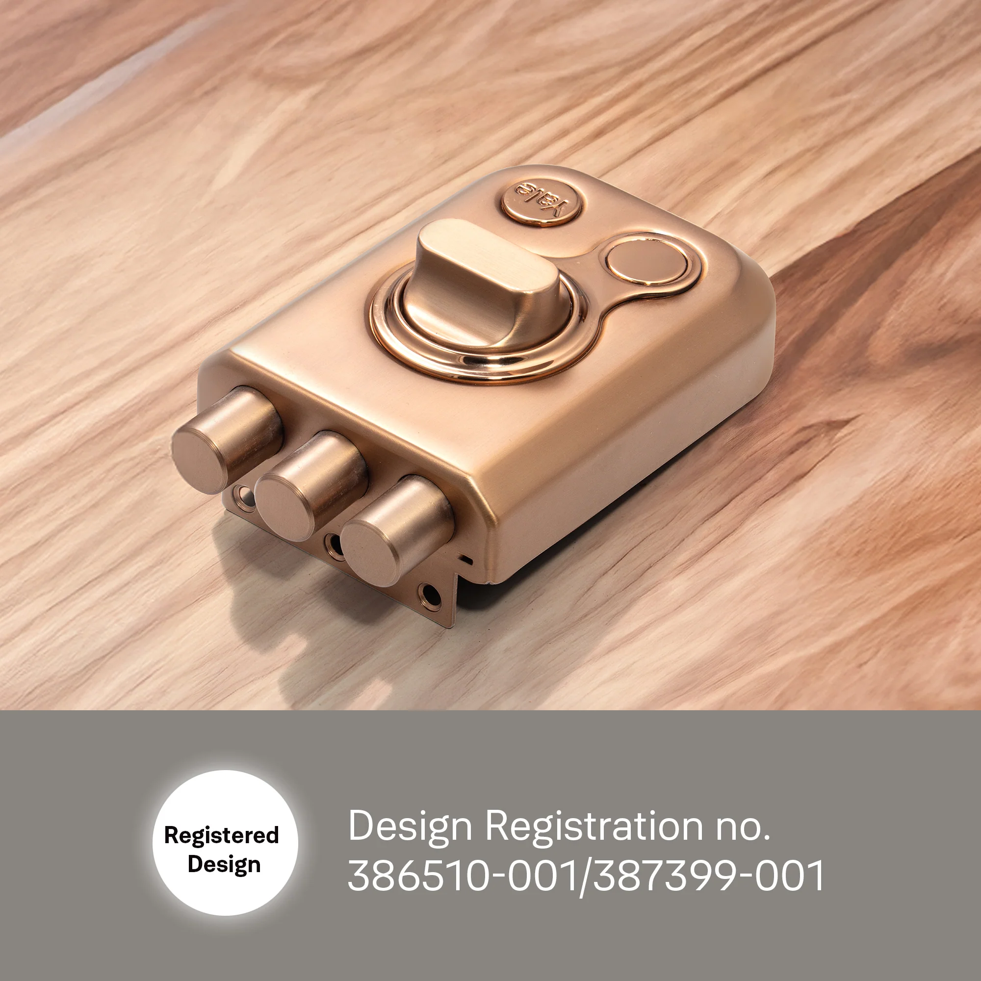 Yale KRT – Tribolt, 3 Deadbolts, Thumbturn, 4 Dimple Keys (Rose Gold Matt and Rose Gold), model KRT-3B-TT-RGM/RG - Image 6