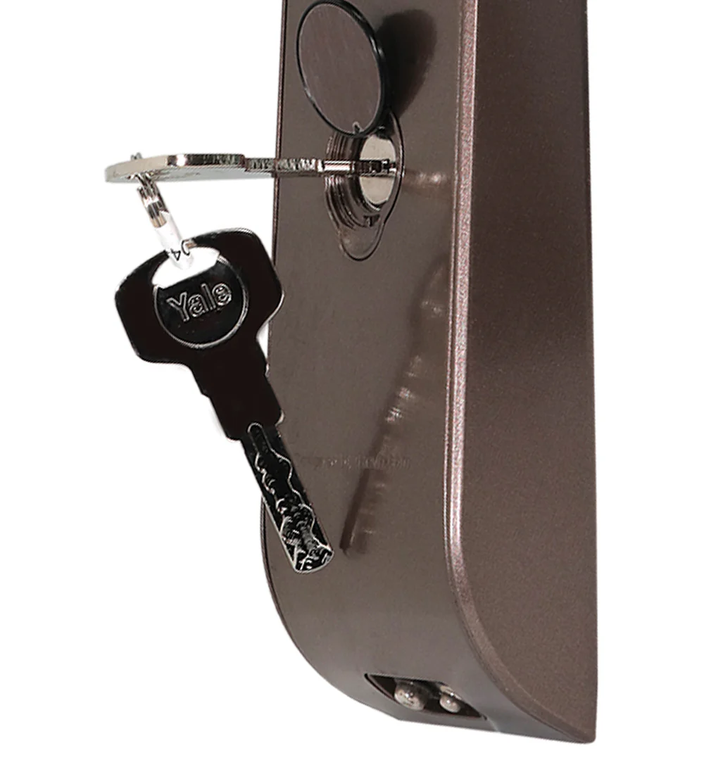 YDM 4115 -A Series, Biometric Smart Lock, Brown with Fingerprint, PIN, manual key and Yale Home App - Image 13