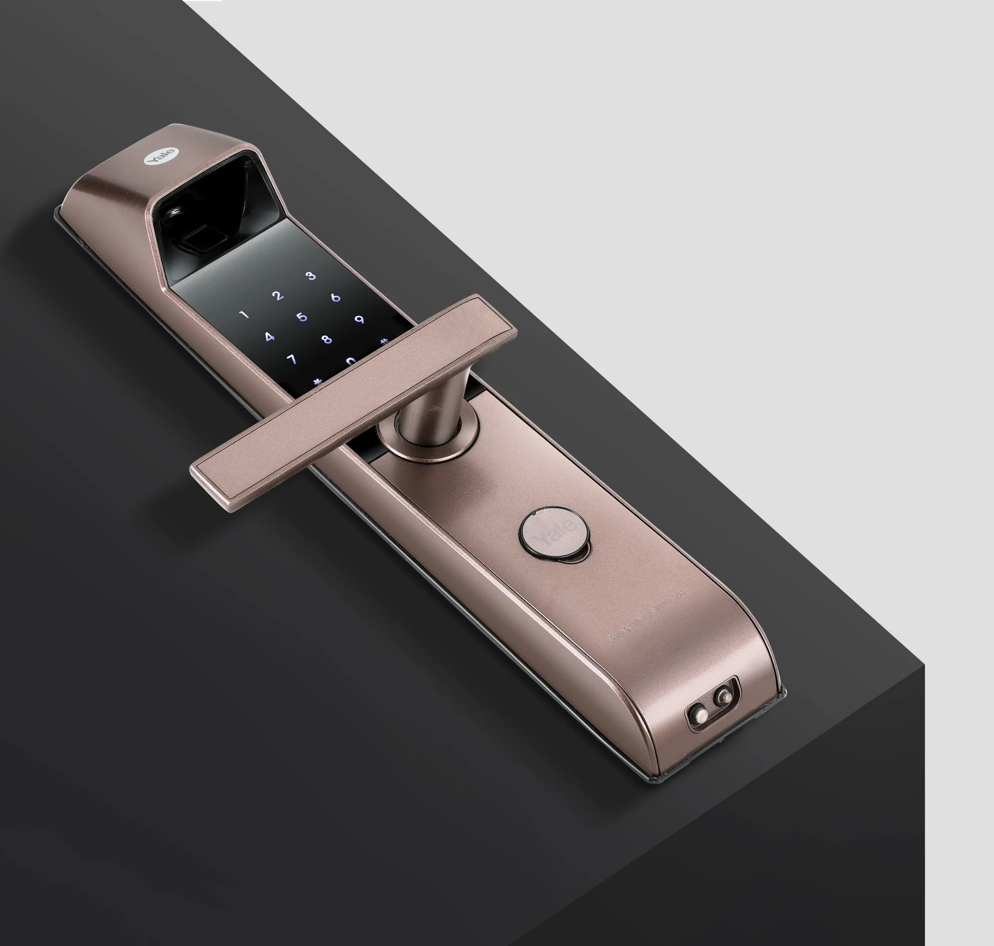 YDM 4115 -A Series, Biometric Smart Lock, Brown with Fingerprint, PIN, manual key and Yale Home App - Image 8