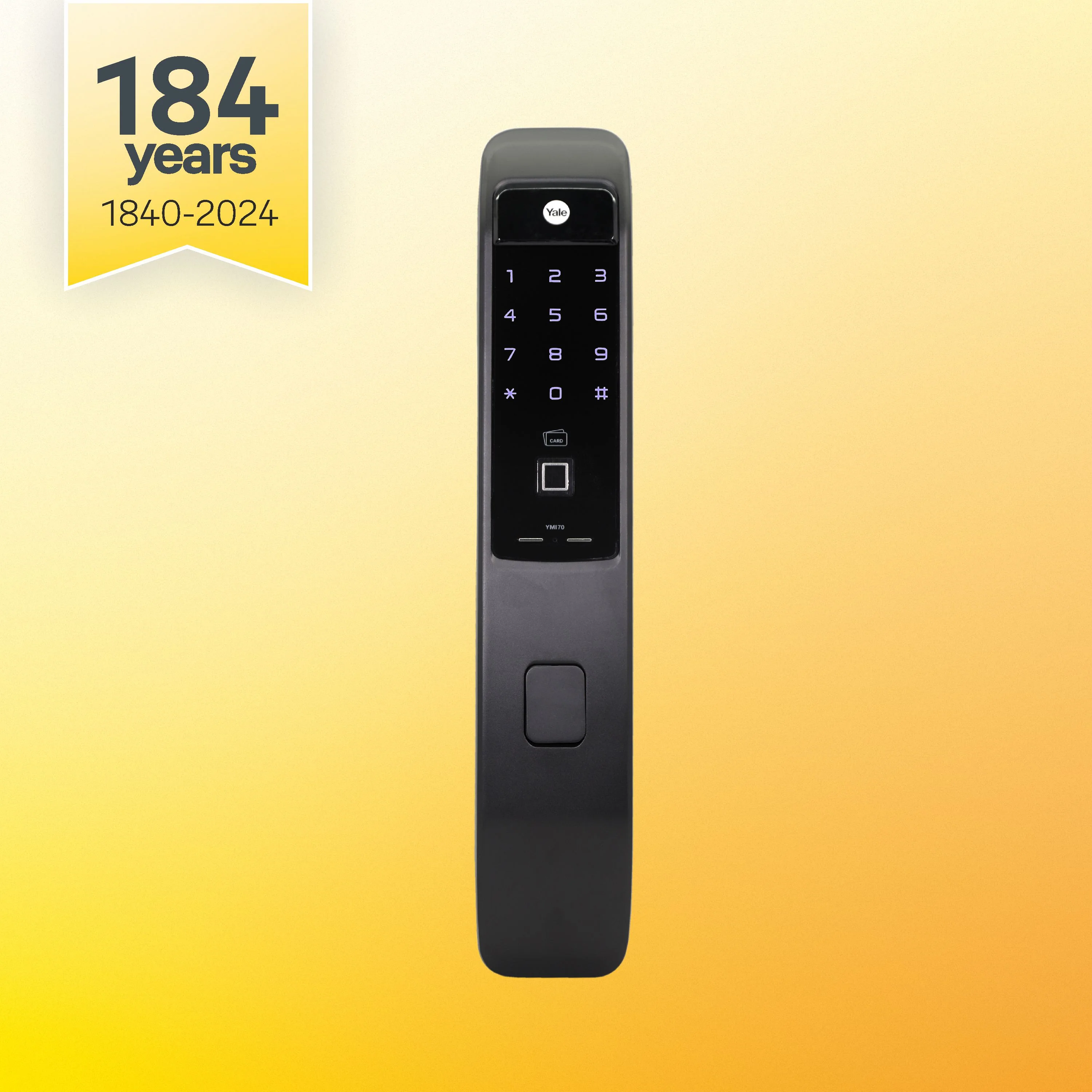 YMI 70 MB- A Series, Push Pull Smart Lock, Matt Black (Bluetooth Module and Wifi Bridge Included) - Image 11