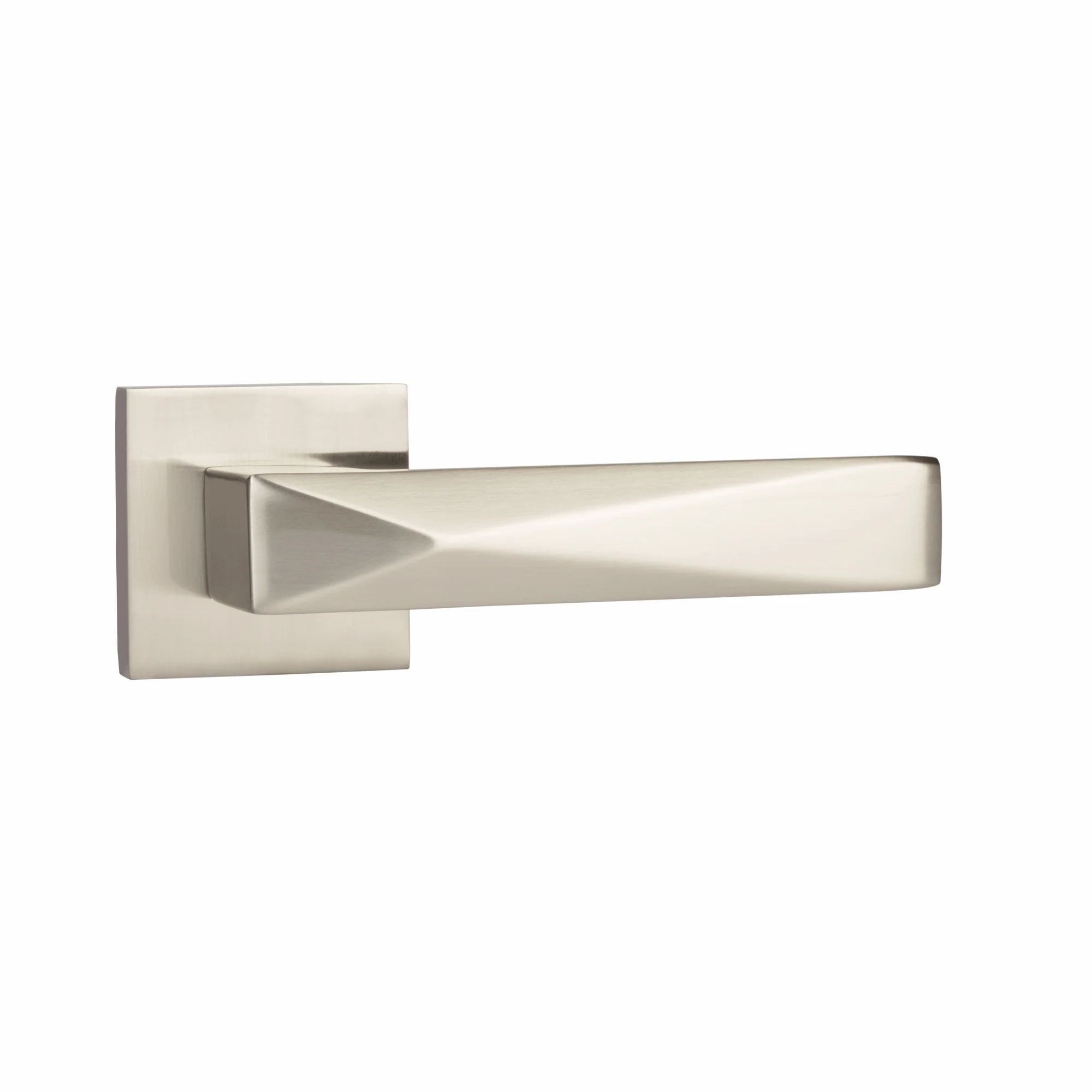 YPBL-807-Solid Brass Premium Lever Handle, Without Lock and key cylinder (Satin Steel - Image 5